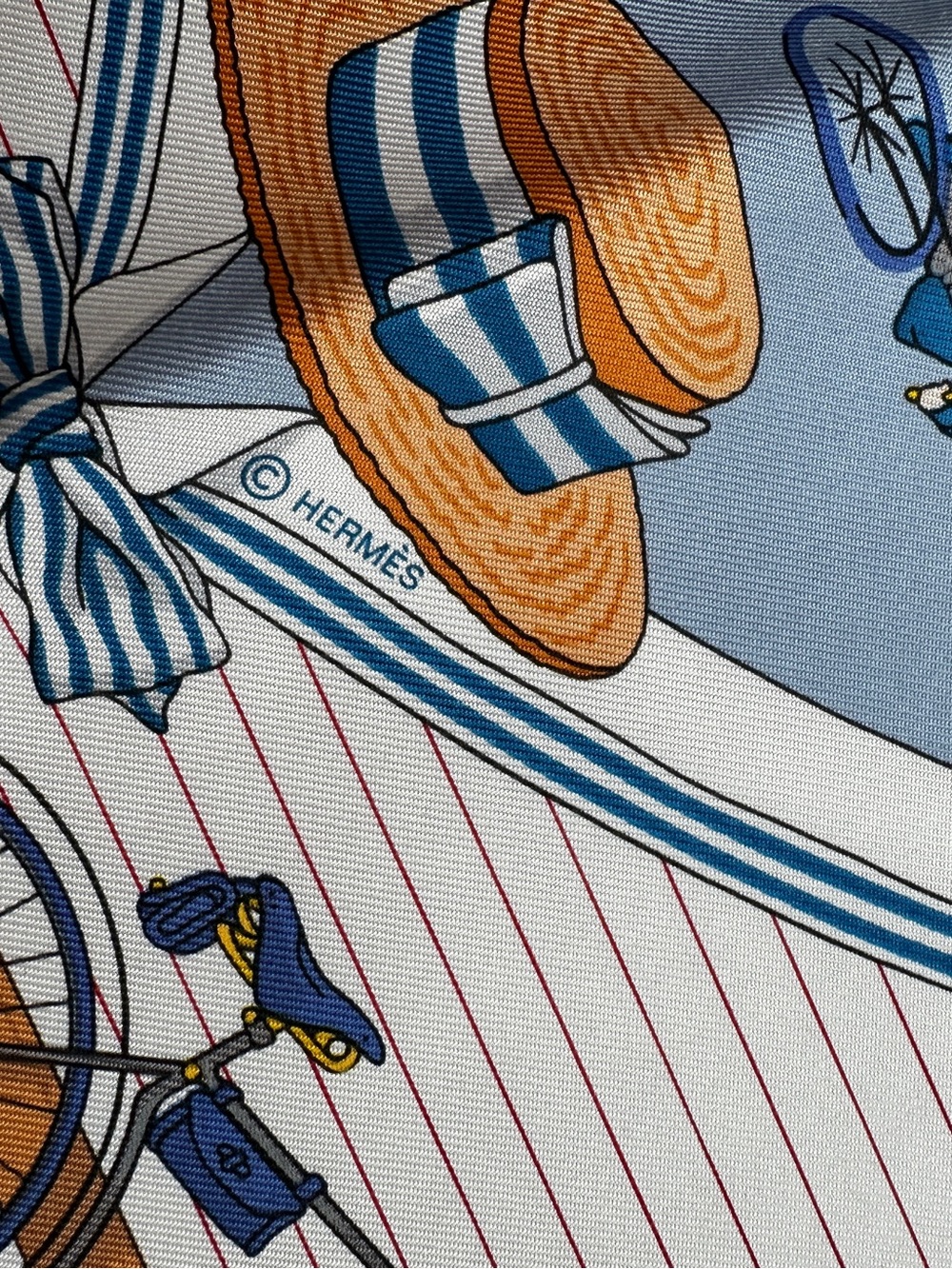 Hermes Les Becanes scarf 45 - Picture 4 of 7